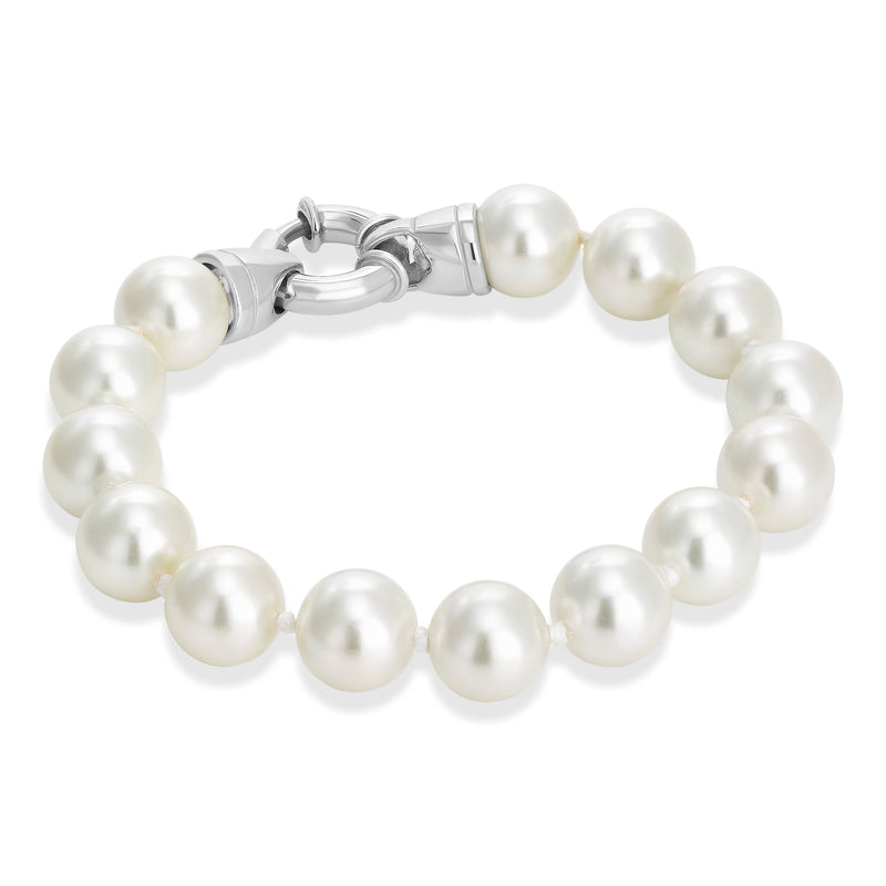 Silver and Pearl Bracelet