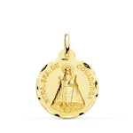Médaille 18K de la Vierge de Covadonga 22 mm sculptée