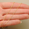 18K Forced Solid Chain Length 50 cm Width 1 mm