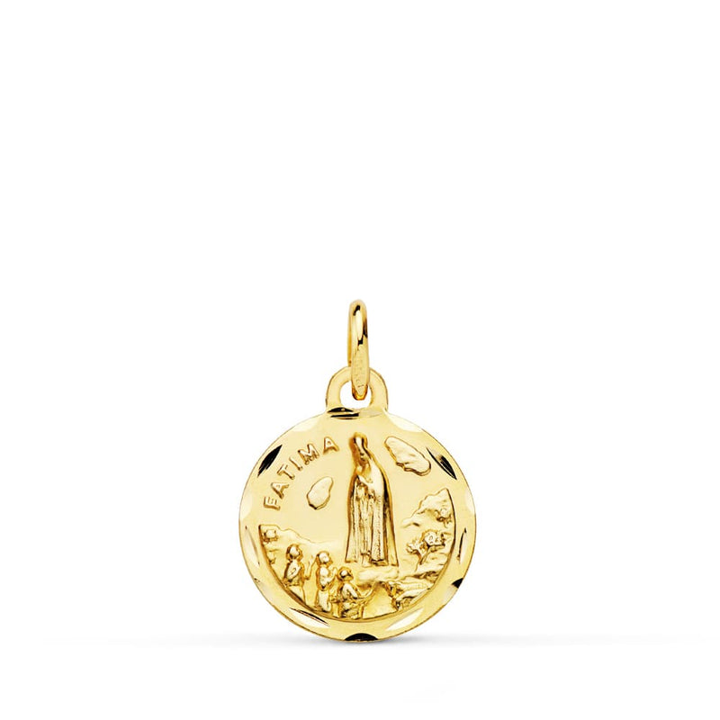 Médaille Vierge de Fatima 18K 14 mm