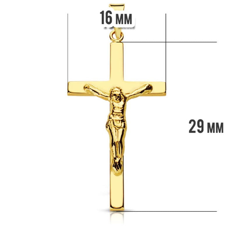 Croix 18K avec le Christ. 31x16mm