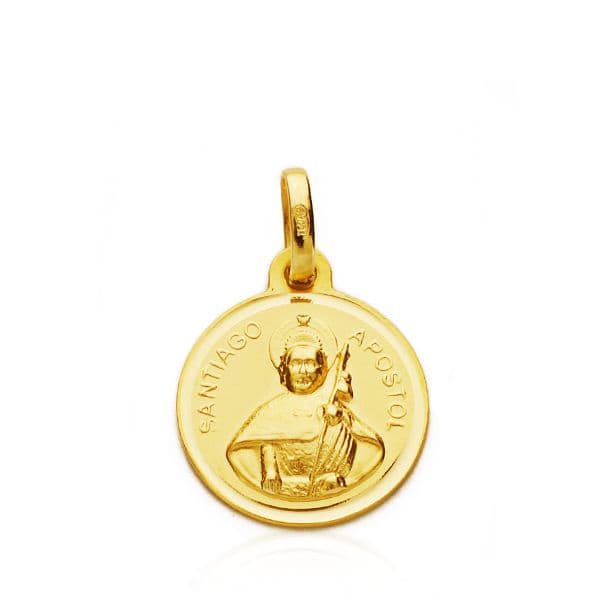 18K Santiago Apostol Medal Bezel 14 mm