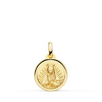 18K Virgin of Guadalupe Medal 14 mm