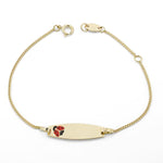 18K Ladybug Enamel Bangle 14 cm