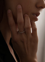 Fine Silver Rings with Zirconia Design