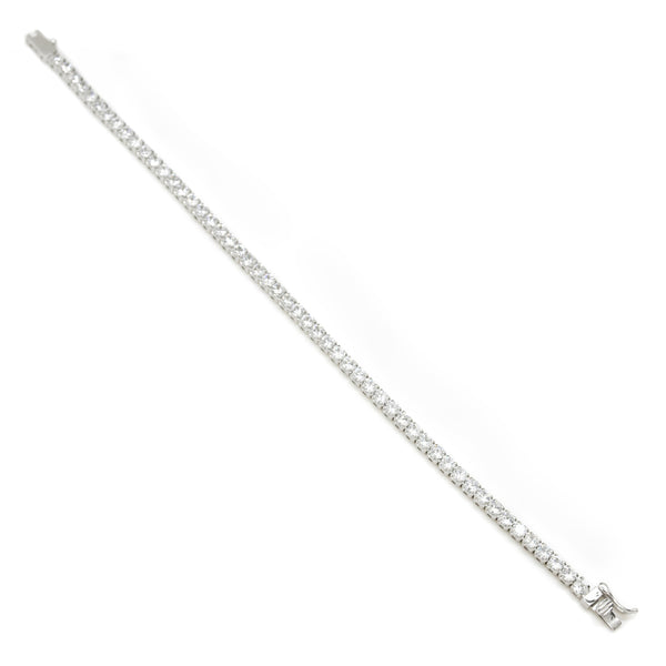 Bracelets Rivière en Argent avec Zircone Taille Rayonnante 3 mm