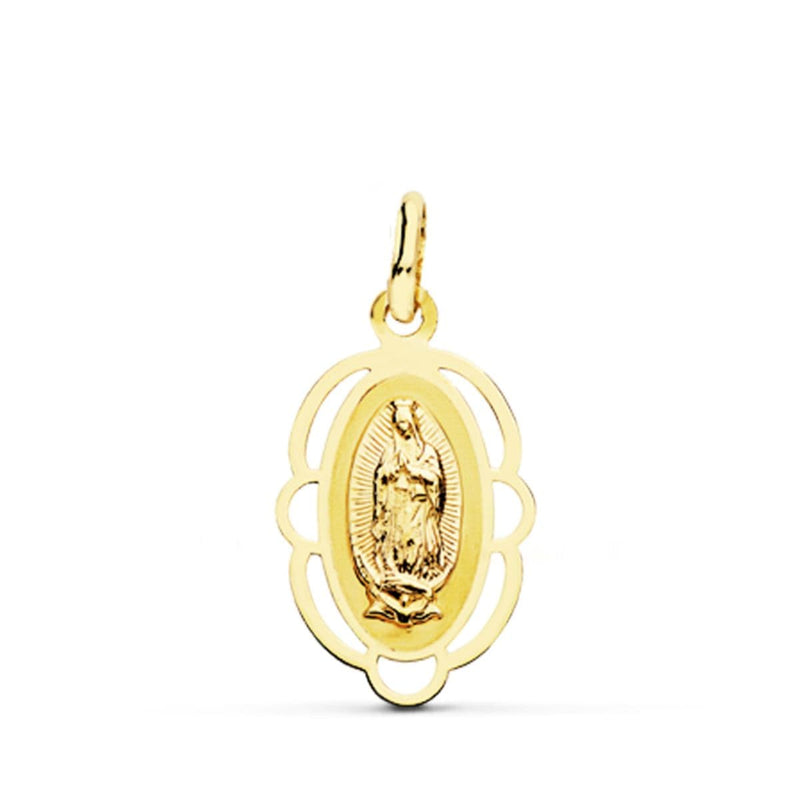 Médaille Vierge de Guadalupe 18K Cerco 20x12 mm