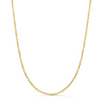 18K Solid Forced Yellow Gold Chain Width: 1.9mm Length: 60 cm