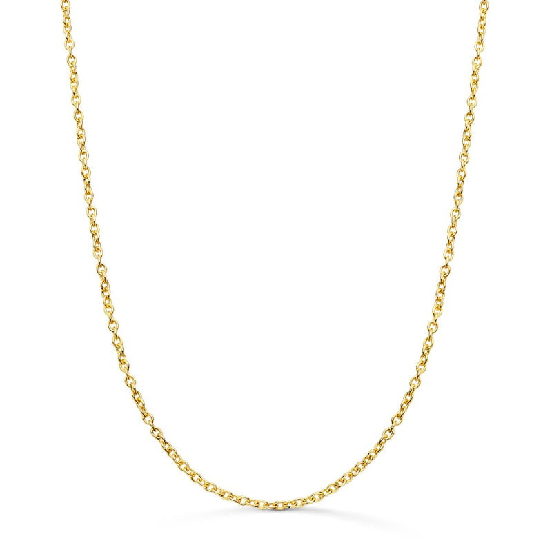 18K Solid Forced Yellow Gold Chain Width: 1.9mm Length: 50 cm