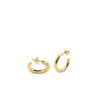 Simple and Classic Small Gold Silver Hoop Earrings 26 mm