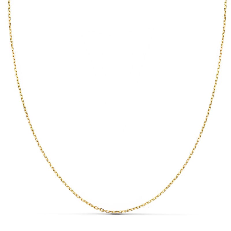 18K Forced Solid Chain 40 cm 0.06 mm