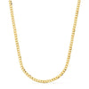 18K Yellow Gold Chain Hollow Curb Width: 3.2mm Length: 60 cm