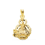 18K Medal Virgin of the Head Shield 22x15 mm