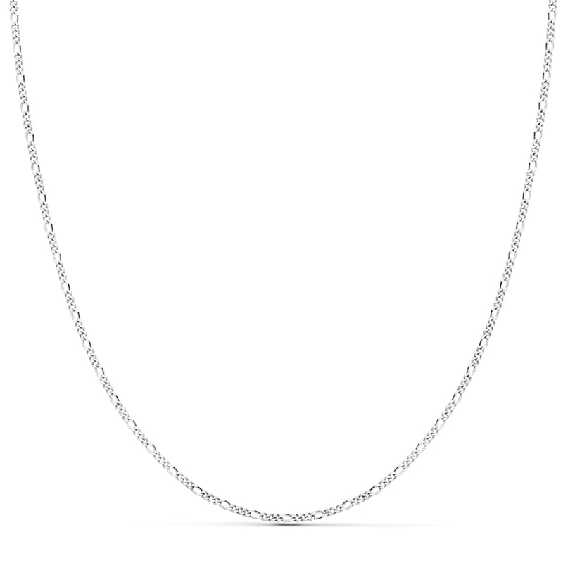 18K Solid White Gold Cartier Chain 3x1. 1mm 40cm