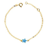 18K Pulsera Bebe Estrella Esmal.14cm