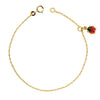 18K Ladybug Girl Bracelet Enamel 14cm