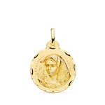 Médaille Vierge Macarena Sculptée 18K 20 mm
