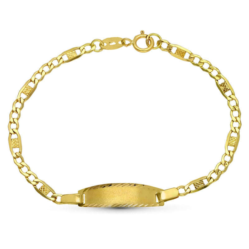 18K Yellow Gold Slave Bracelet 1st Position 14 cm 3 mm