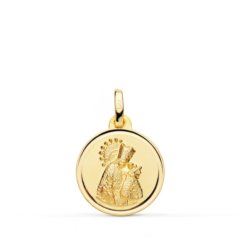 Lunette de médaille Virgen De Los Desamparados 18K 16 mm