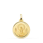 18K Virgen Del Pilar Medal 18 mm