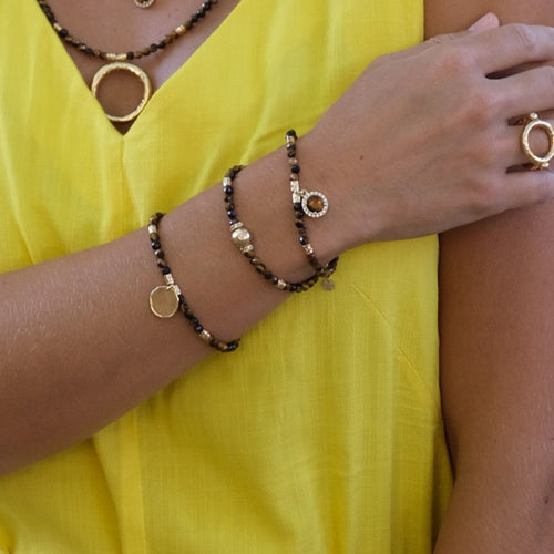 Tiger Eye Ball Bracelet