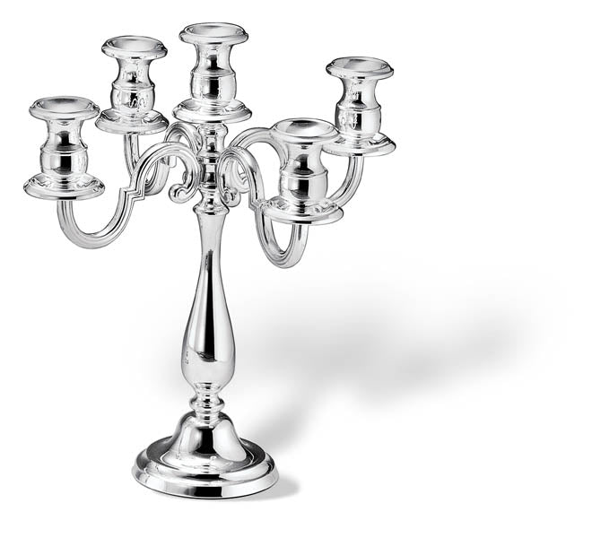 Antique English 5-arm candelabra 