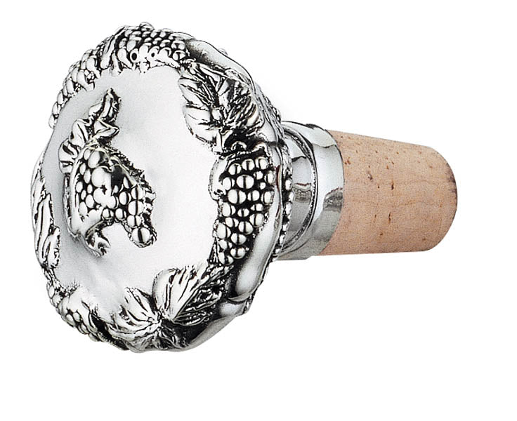 Silver Grape Wine Bottle Stopper 