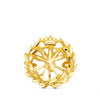 18K Insignia Oro Amarillo Ingeniero Agronomo. 15 x 15 mm