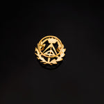 18K Yellow Gold Badge Quantity Surveyor (Technical Architect) 16 x 15 mm