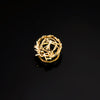 18K Yellow Gold Fine Arts Badge. 15x14mm