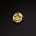 18K Yellow Gold Badge Political Science 17 x 14 mm