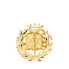 18K Yellow Gold Badge Right. 18 x 17 mm