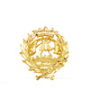 18K Yellow Gold Badge Economics Sciences 18 x 17 mm