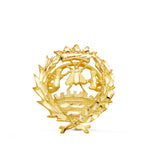 18K Yellow Gold Badge Economics Sciences 18 x 17 mm