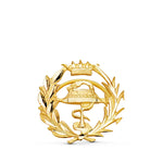 18K Yellow Gold Pharmacy Badge. 15 x 15 mm