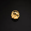 18K Yellow Gold Naval Engineer Badge 17 x 14 mm