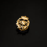 18K Yellow Gold Computer Badge 18 x 15 mm