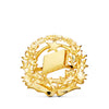 18K Yellow Gold Notary Badge. 16x16mm