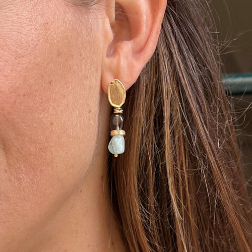 Ethnic Quartz Earrings