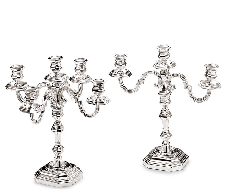 English Octagonal Candelabra 5 Arms