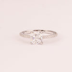 7mm princess cut solitaire with zirconia