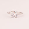 9mm princess cut solitaire with zirconia