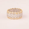 Two-tone low mesh ring