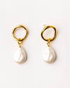 Flipa Pearl Earrings 18k Gold Plated 