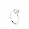 Engagement Ring in Silver Solitaire Design Zirconia