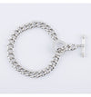 Silver Chain with Zirconia Clasp