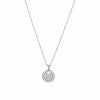 Petits pendentifs en argent motif médaille brillante