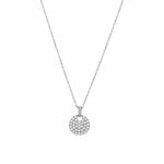 Petits pendentifs en argent motif médaille brillante