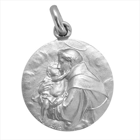 Médaille Saint Antoine de Padoue argent 16 mm