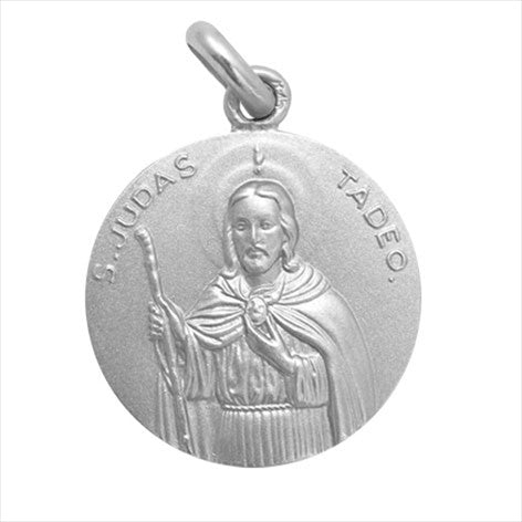 Silver medal of Saint Jude Thaddeus 20 mm